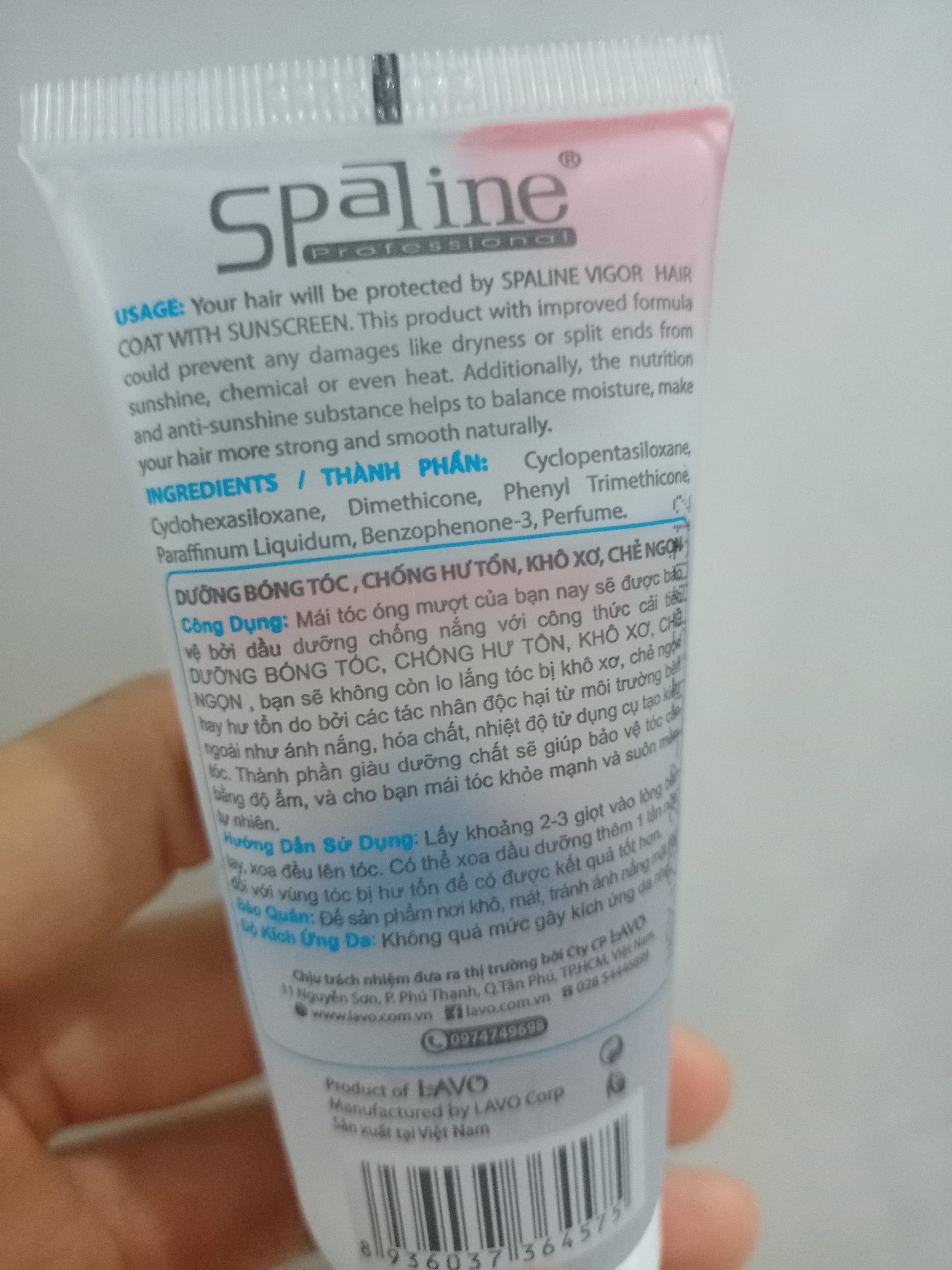 Serum dưỡng tóc lavox spaline