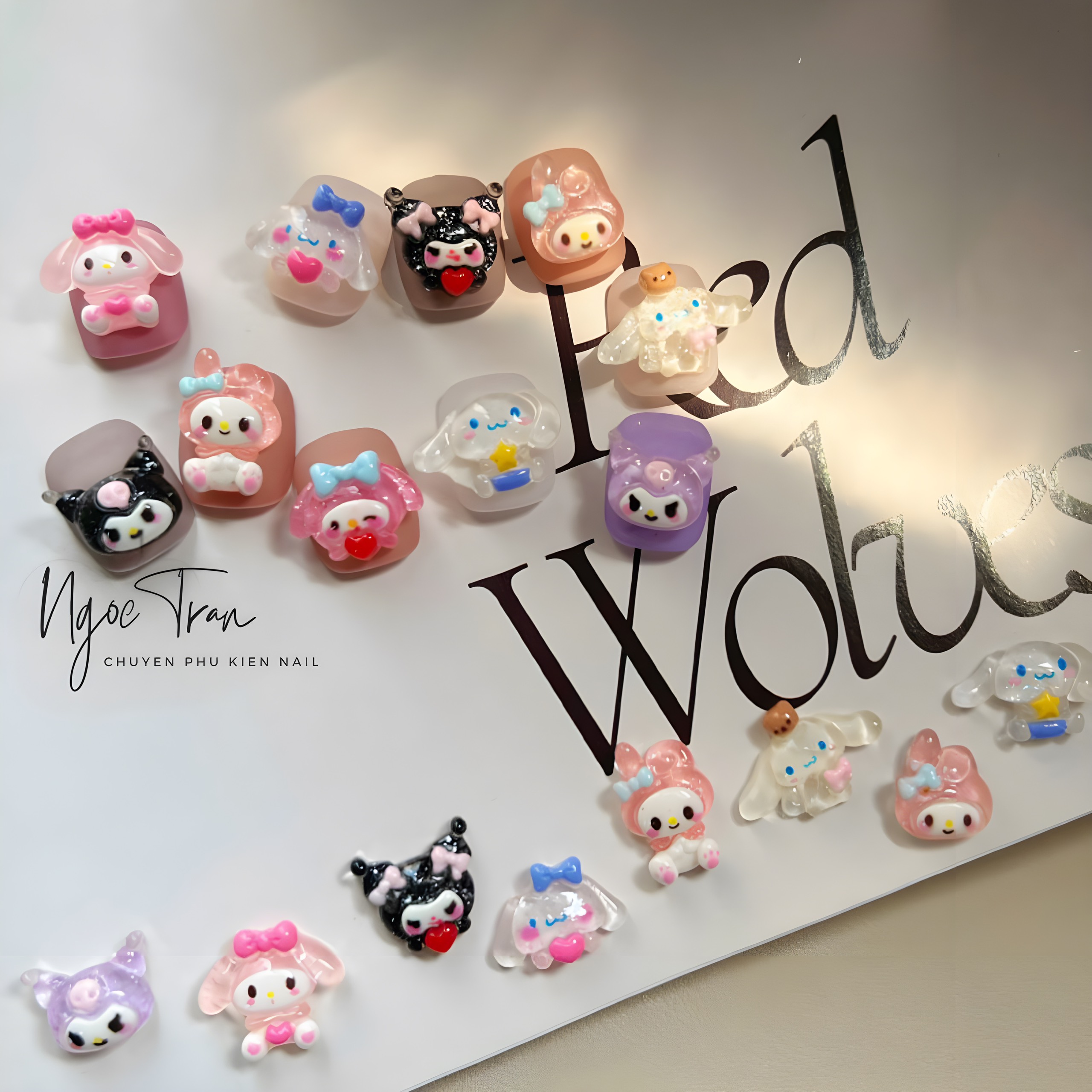 [Ảnh thật] Charm Thú Hoạt Hình Sanrio Trang Trí Móng Hàn Quốc