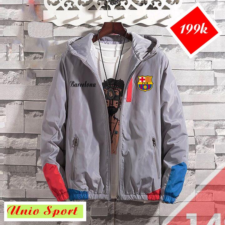 Áo khoác gió CLB Barca đủ màu
