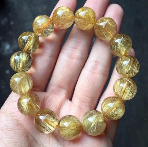 Thạch Anh Tóc Vàng 12 Ly
