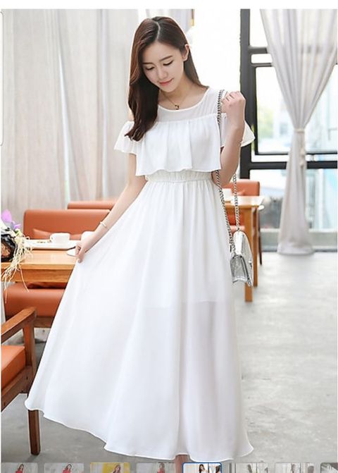 Đầm maxi đi biển