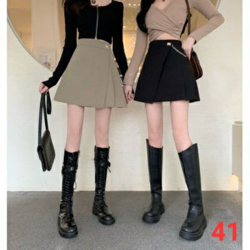 Chân Váy Phối Xích Ulzzang Size S,m,l Dư Tú Lệ