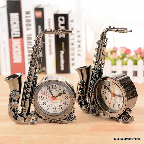 Đồng Hồ Hình Kèn Saxophone Độc Lạ
