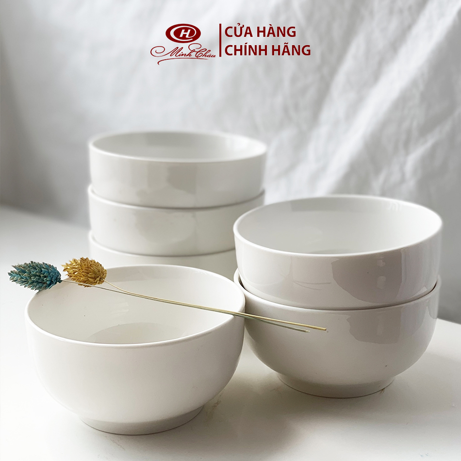Bộ 10 bát cơm sứ Minh Châu