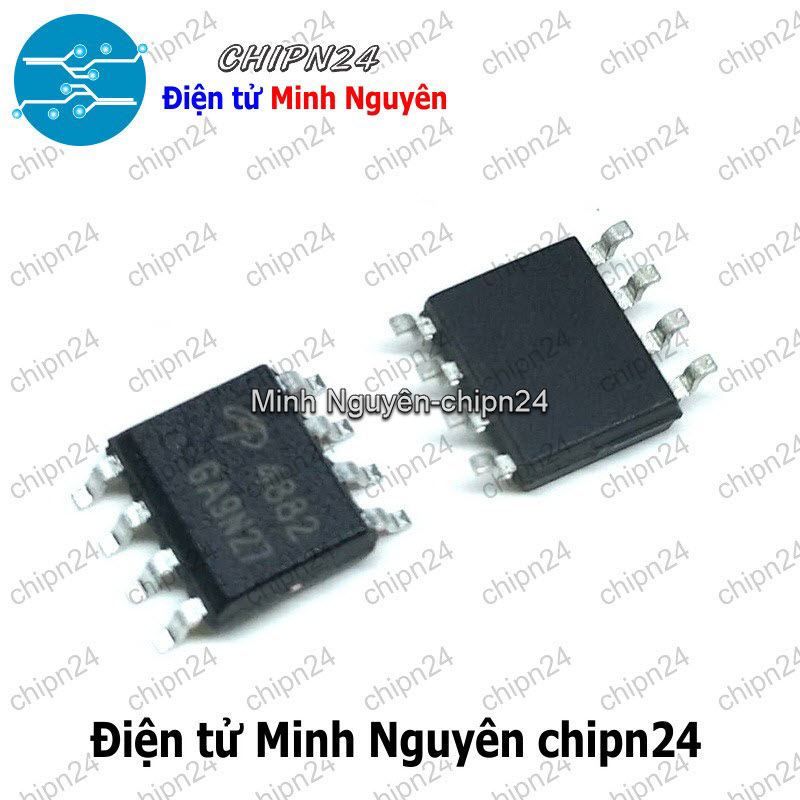 [2 con] (ST) Mosfet Dán AO4882 SOP-8 Hàng Tốt 8A 40V (2 Kênh N) (SMD) (4882) - HH004673