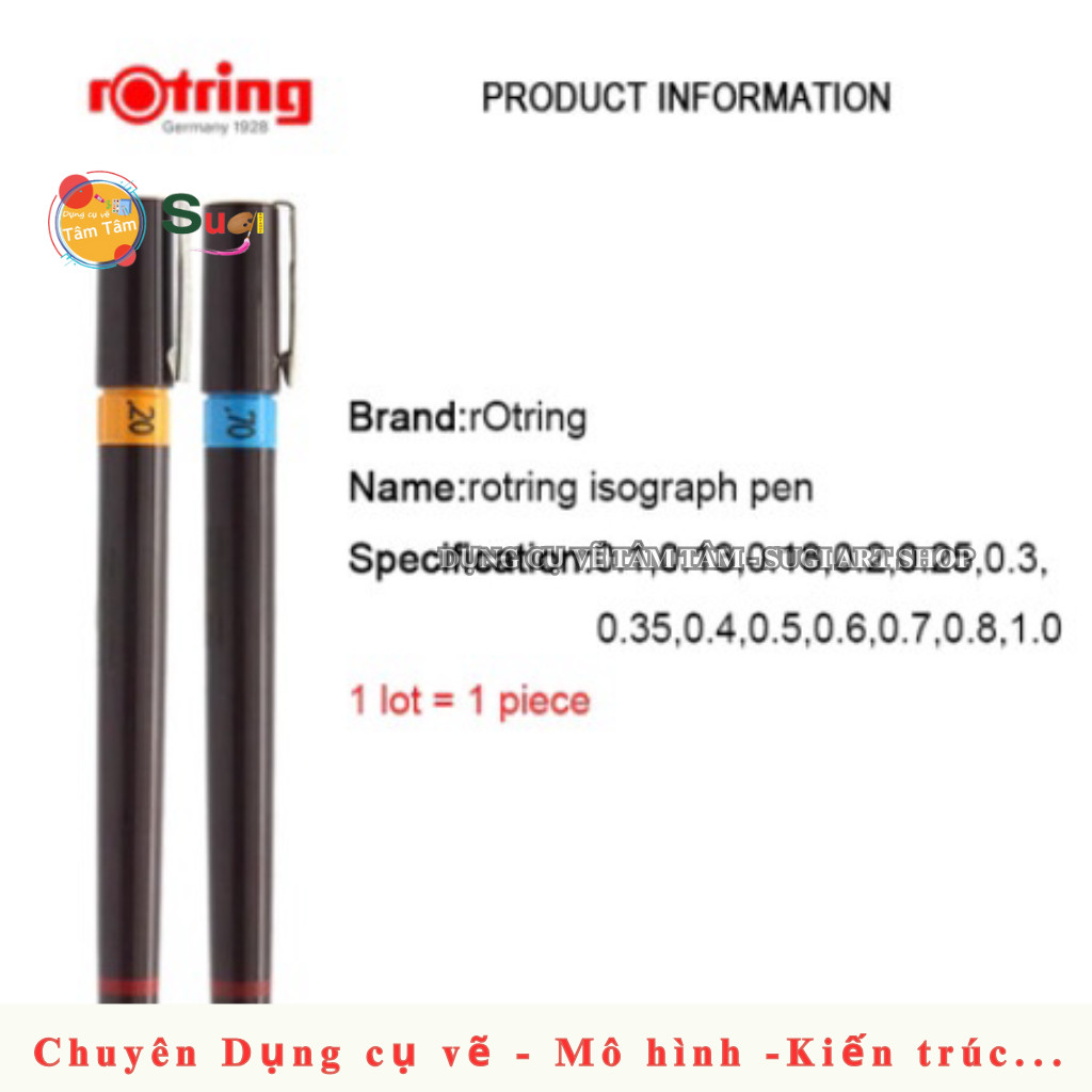 Bút kim bom mực, Bút kỹ thuật Rotring Isograph