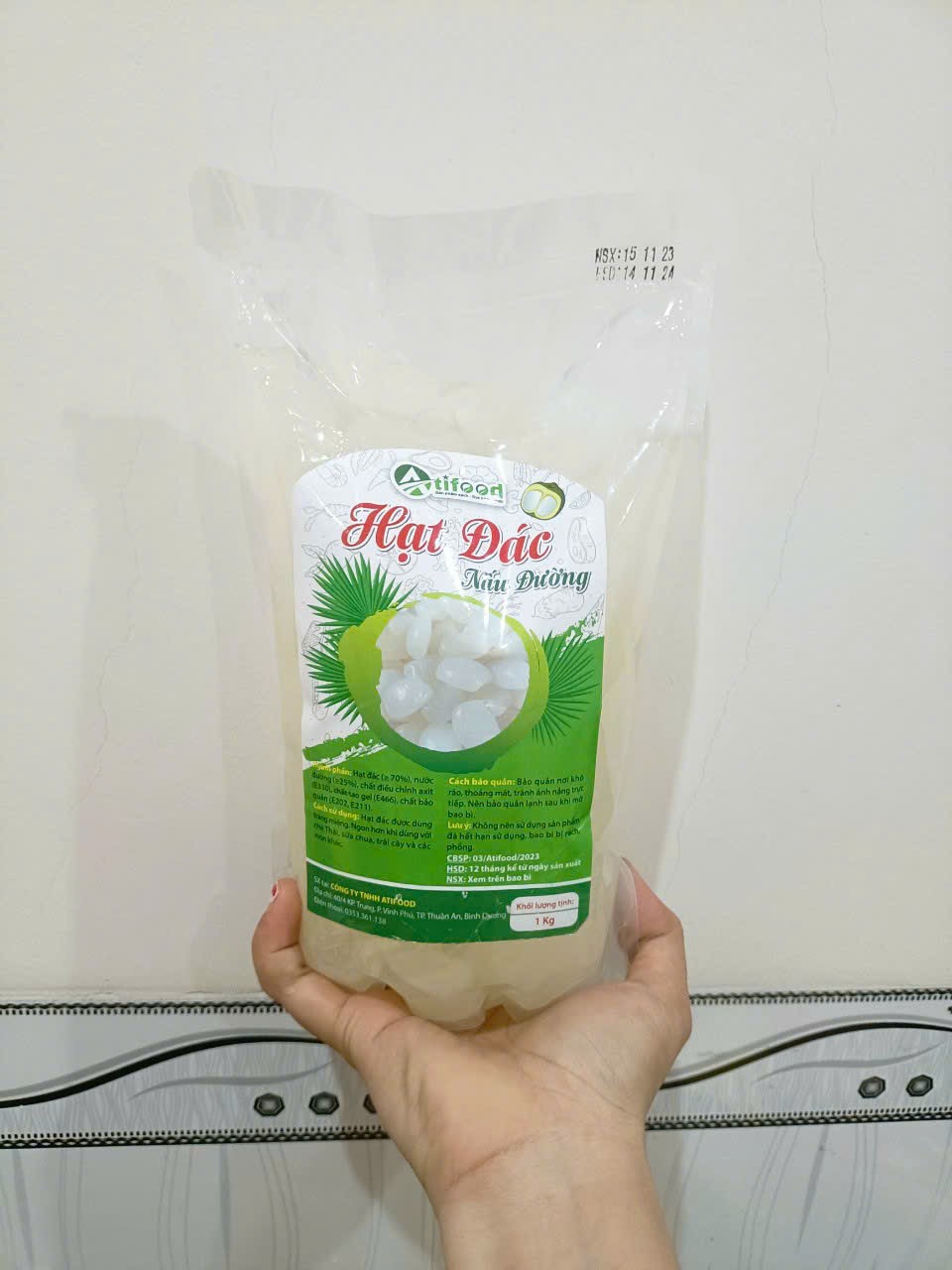 Hạt Đác Nấu Đường Atifood 1kg