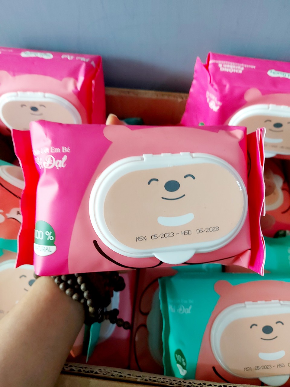 Khăn Ướt Không Mùi Baby Phú Đạt 120 tờ 500gr Date 2026