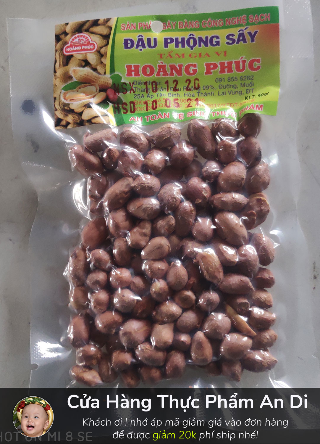 Đậu Phộng Sấy Tẩm Gia Vị (10 Gói)