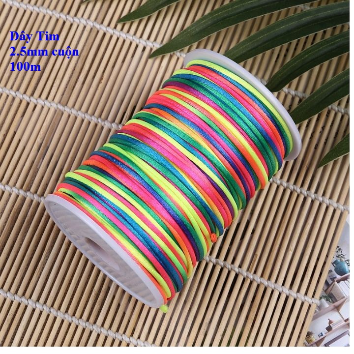 Dây Ngũ Sắc Làm Vòng Handmade May Mắn Bình An