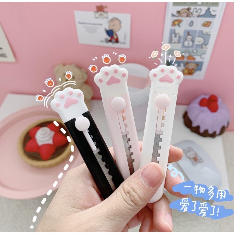 Dao dọc giấy chân mèo dễ thương