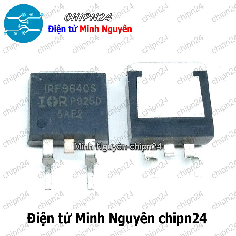 [1 con] (SOP) Mosfet Dán IRF9640S TO-263 11A 200V Kênh P (IRF9640 9640) - HH006010
