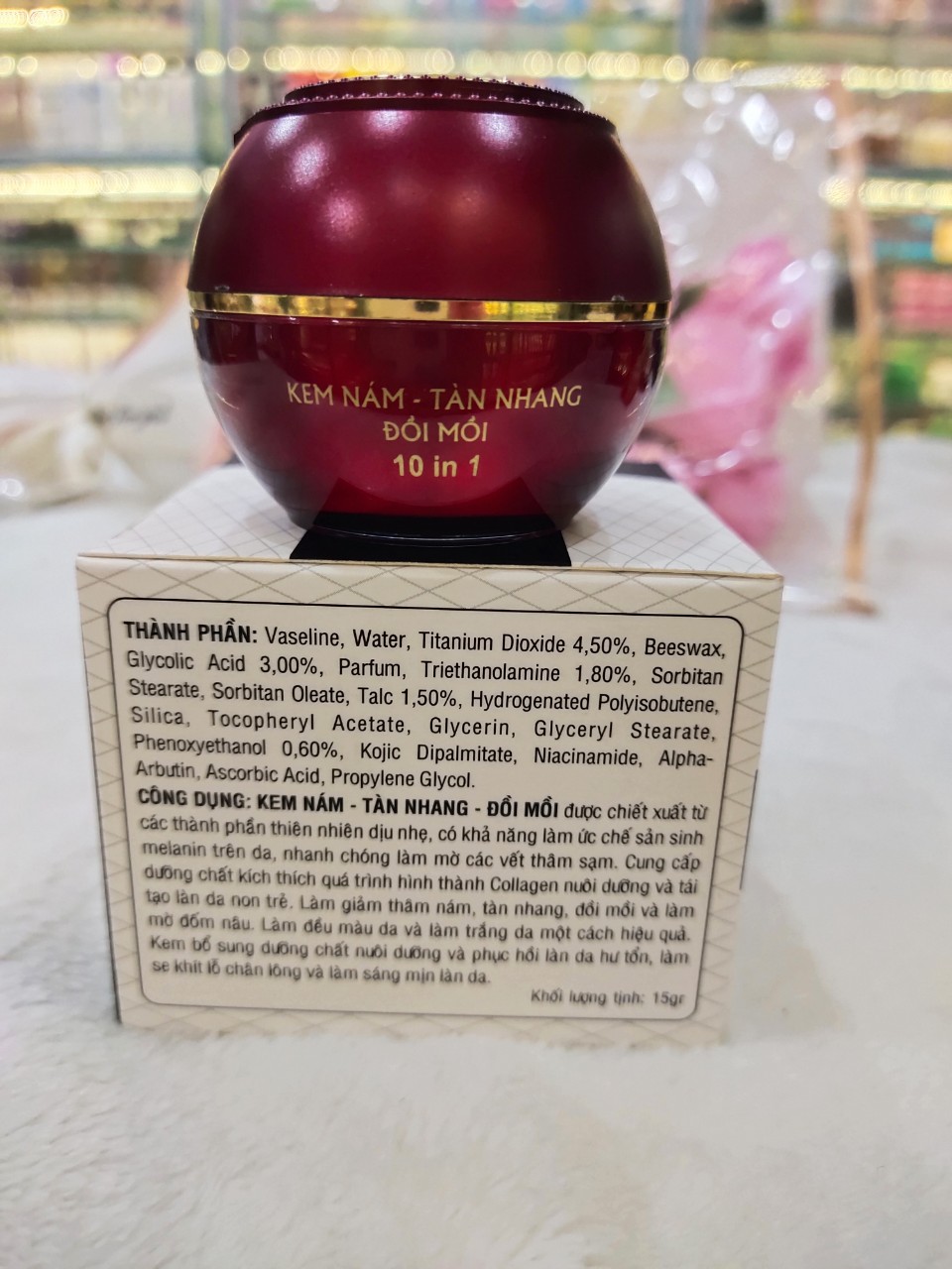 Kem Ahera kem nám- tàn nhang- đồi mồi 15g