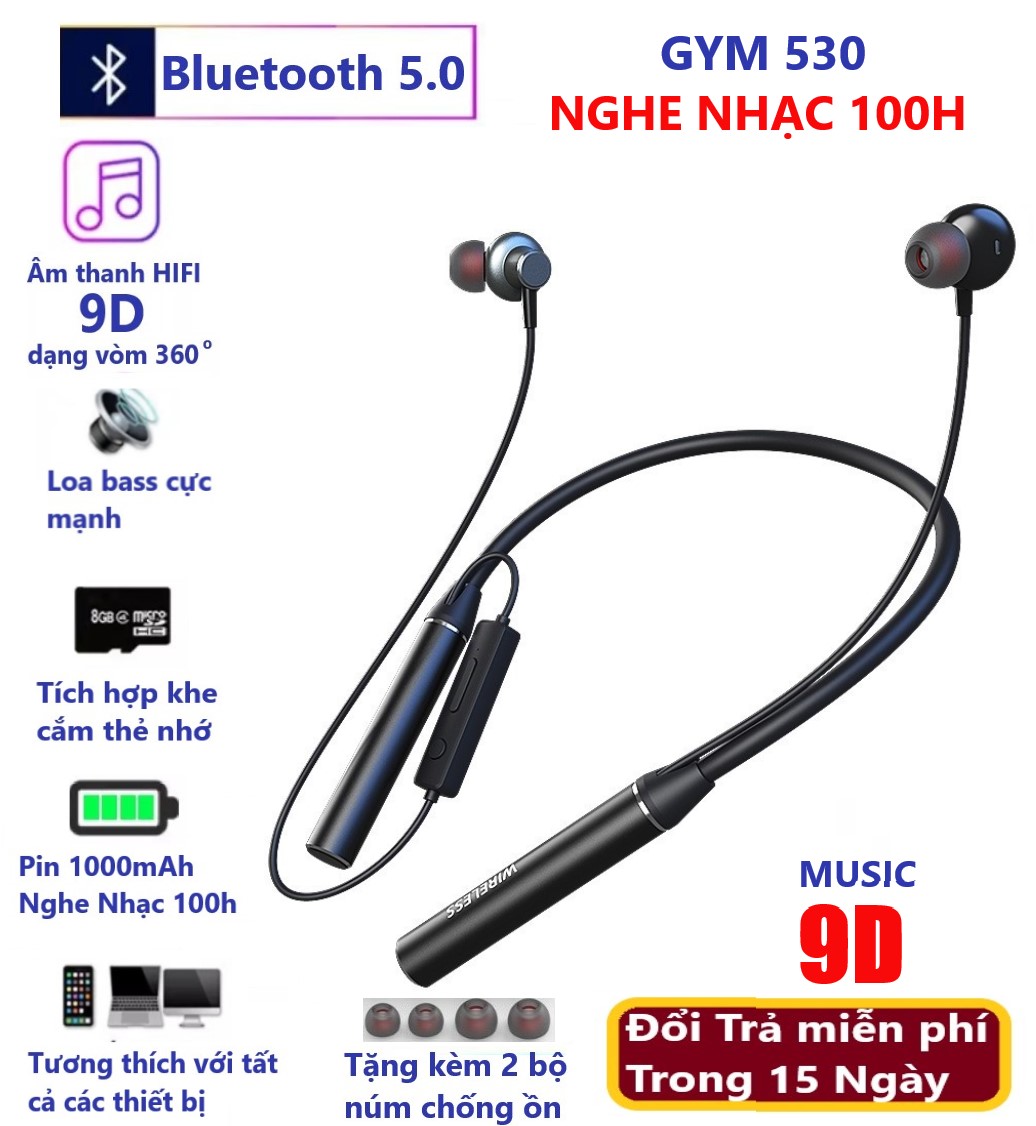 >> BÁO GIÁ TAI NGHE BLUTOOTH GYM 530. PIN 1000 MAH. NGHE NHẠC 100H,HỖ TRỢ KẾT NỐI THẺ NHỚ NGOÀI. ÂM THAN 9D NGHE NHẠC ĐỈN | Shopee Lazada Sendo Tiki mới nhất 40 TAI NGHE BLUETOOTH 5.0 ZH 530. PIN 1000MAH. NGHE NHẠC 100H ÂM THANH 9D. BẢO HÀNH 6 THÁNG
