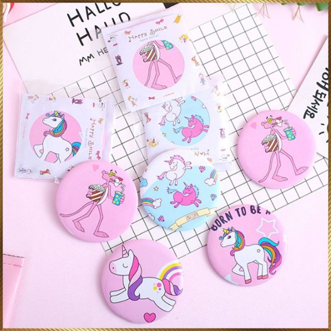 Mẫu mới gương cầm tay phong cách hàn ( 2 cái )