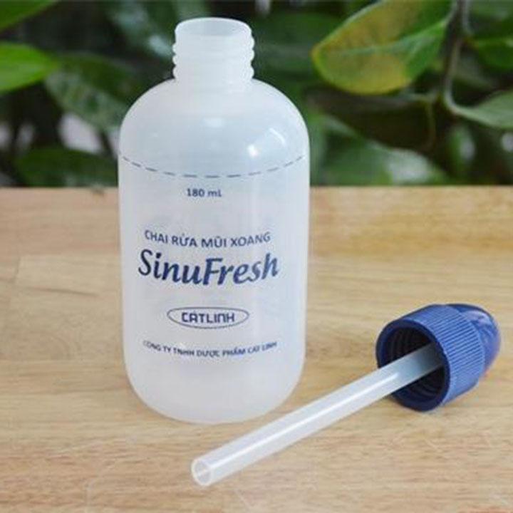 BÌNH RỬA MŨI SINUFRESH-TẶNG KÈM 30 GÓI MUỐI