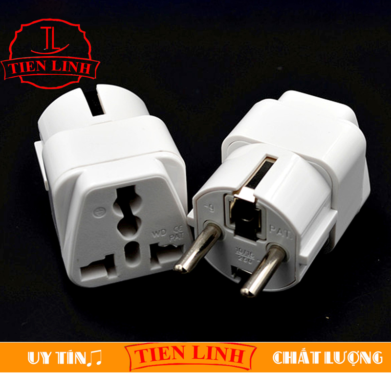 Practical 0 - 250V 2pin to 3pin plug