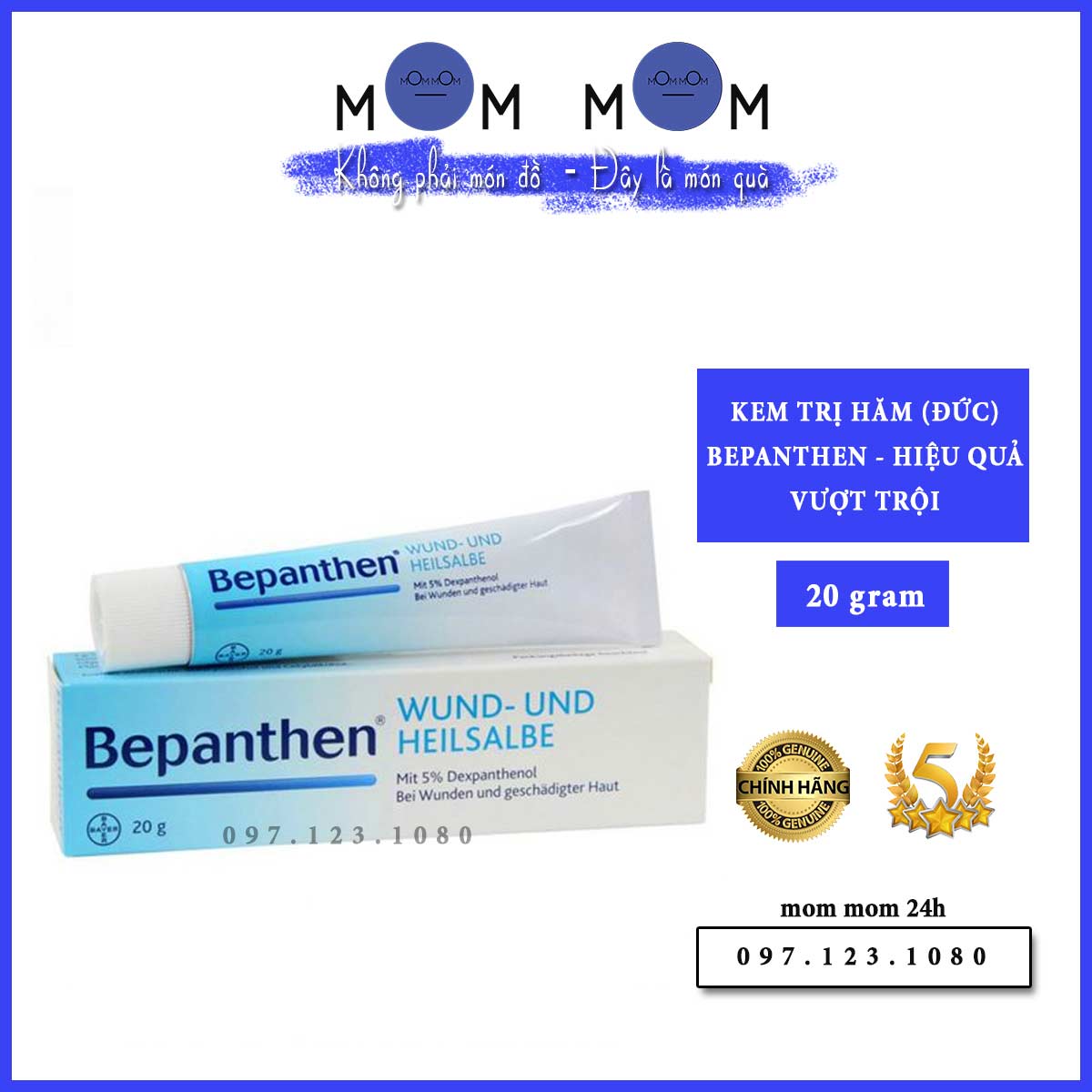 Kem hăm Bepanthen nội địa Đức