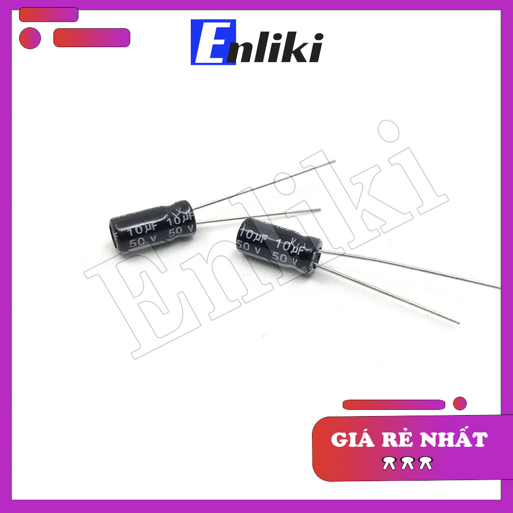 5 Chiếc Tụ 10uF 50V kích thước 5x11cm