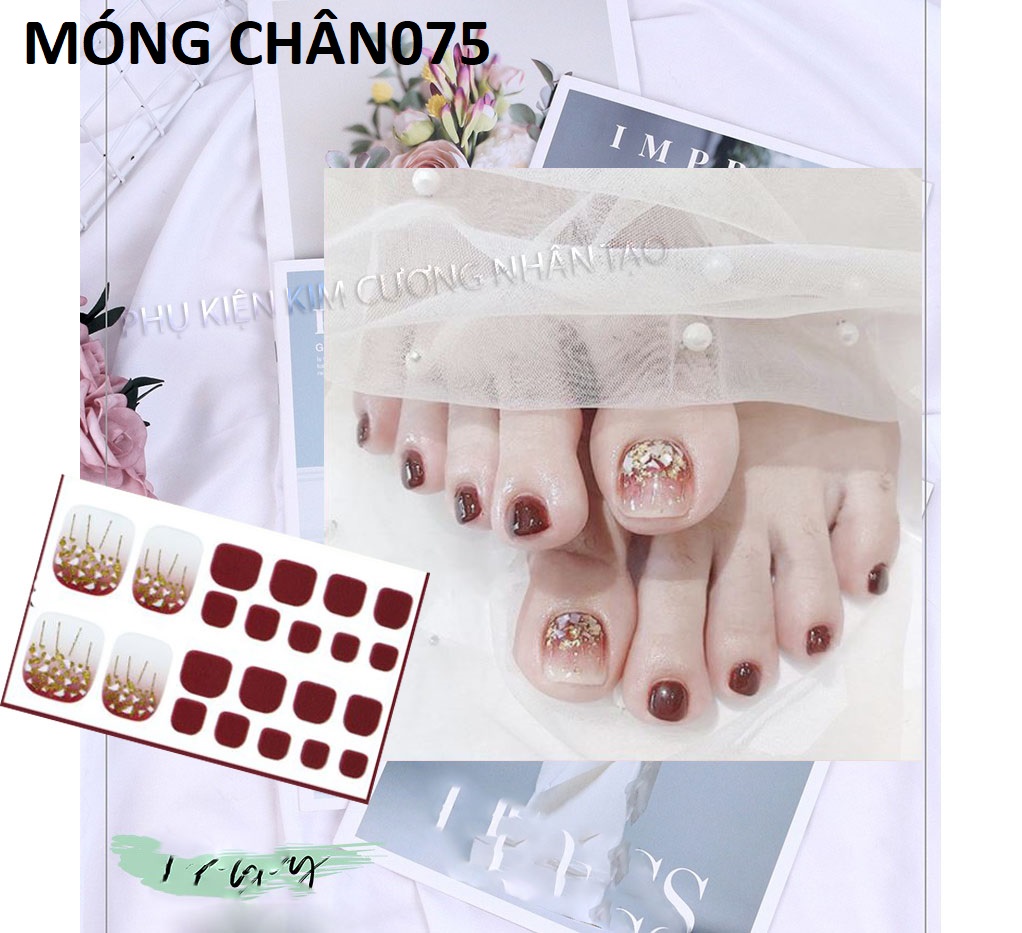 Miếng dán móng tay hoa văn nổi chống thấm nước bền chặt loại 3D như thật - P8