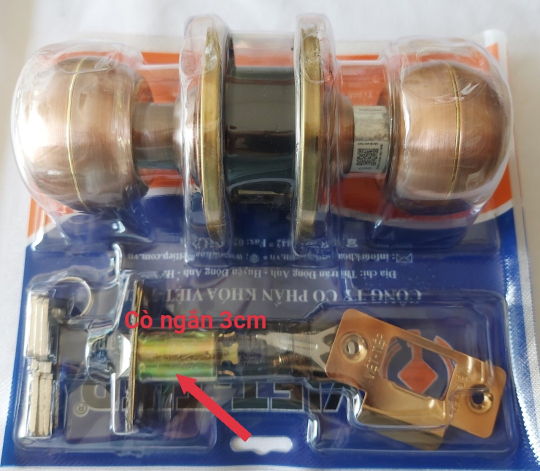 Hỏa tốc hcm - khóa tay nắm tròn việt tiệp 04213 - bh 24 tháng
