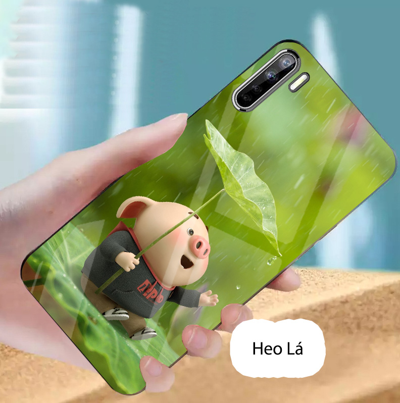 Ốp oppo a91, reno 3 mặt kính gương bóng