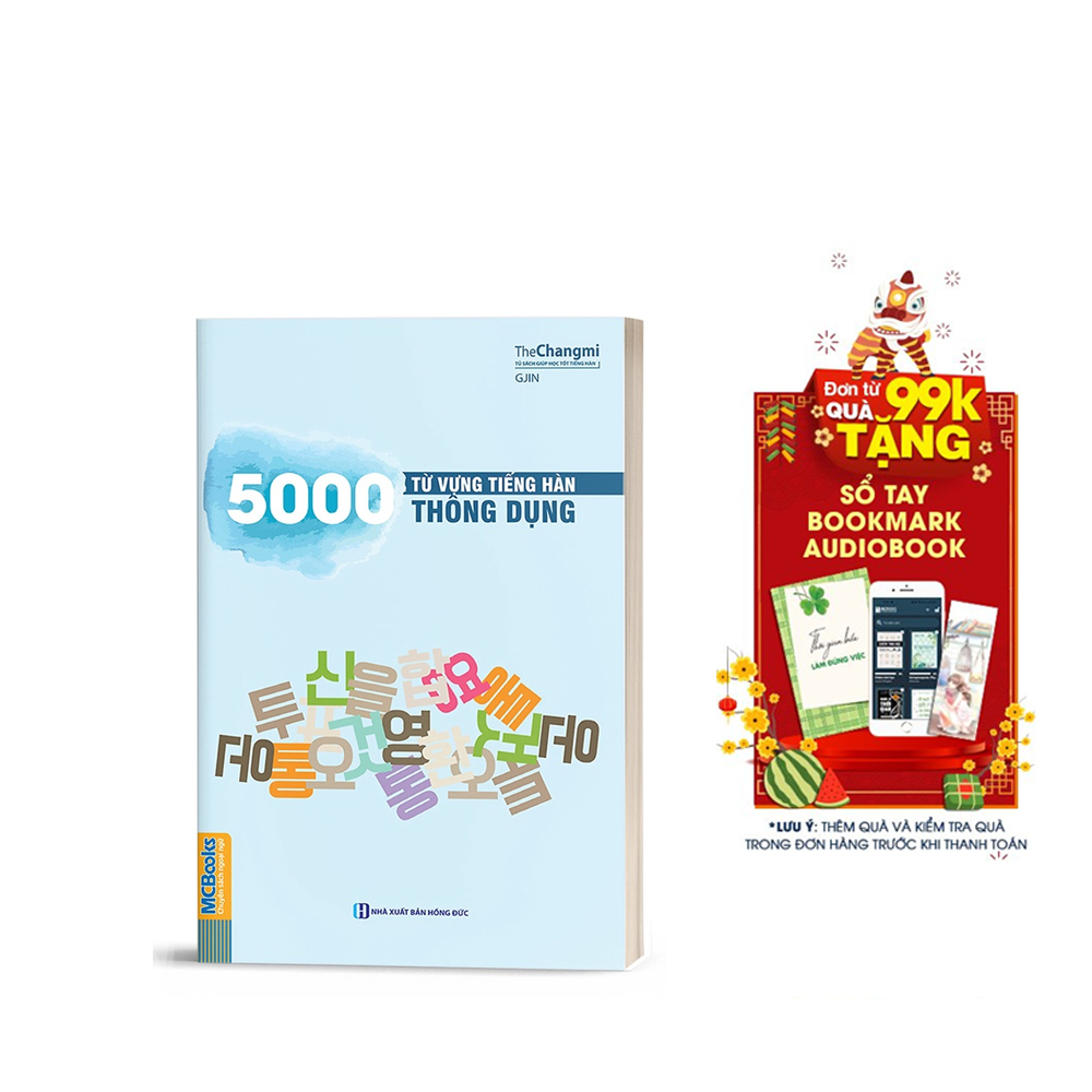 5000 Từ Vựng Tiếng Hàn Thông Dụng
