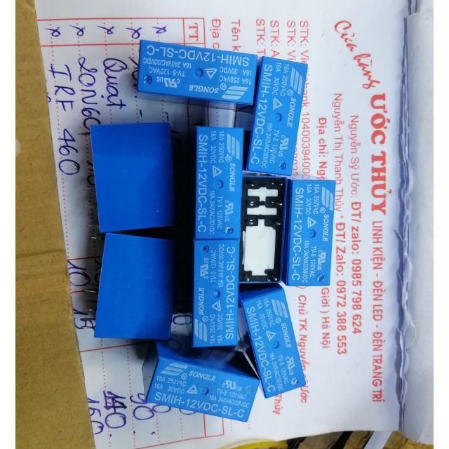 2c rơle 12v 8 chân 16a