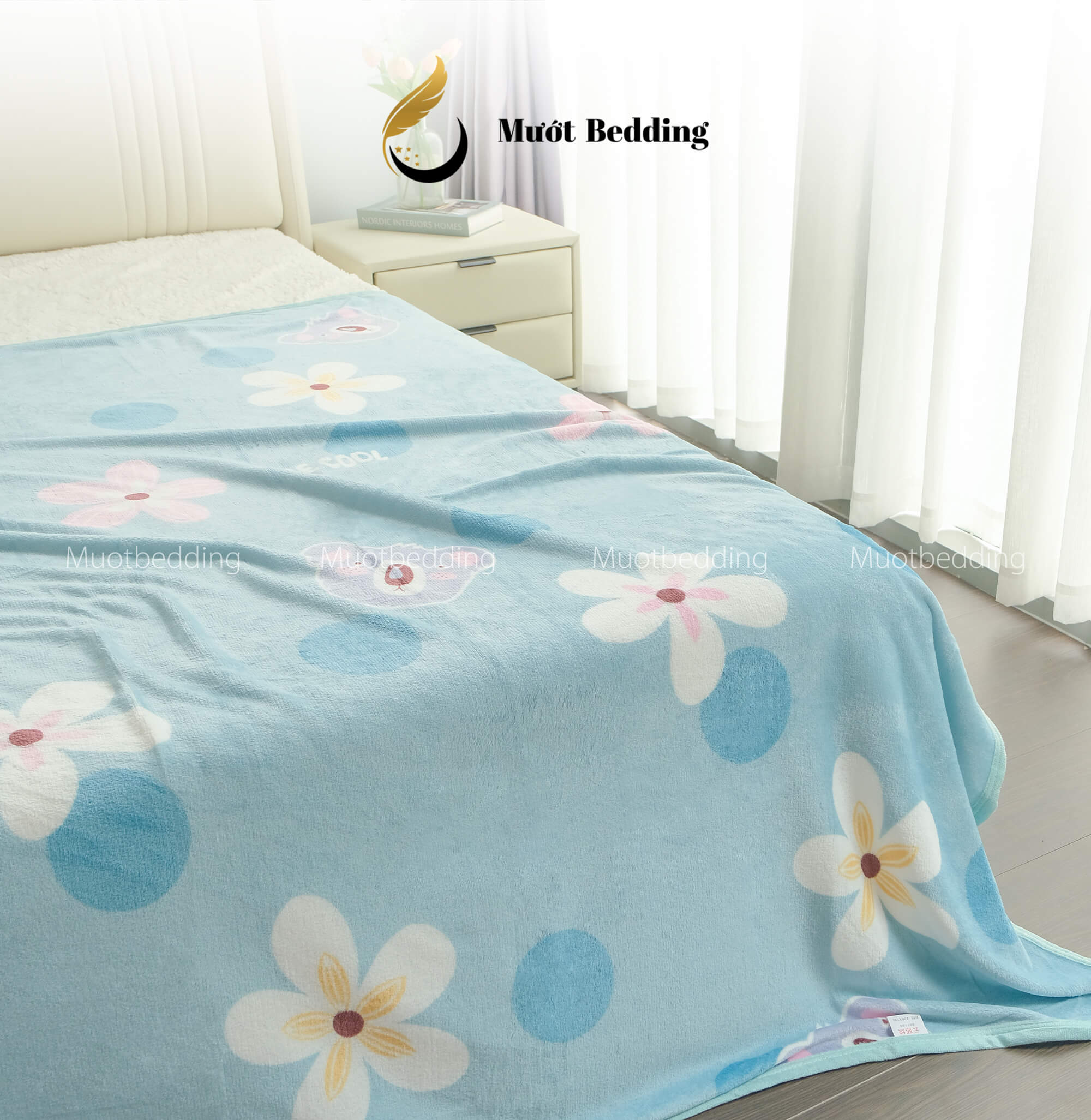 Chăn mền văn phòng, gia đình, mỏng nhẹ, size 2mx2m3