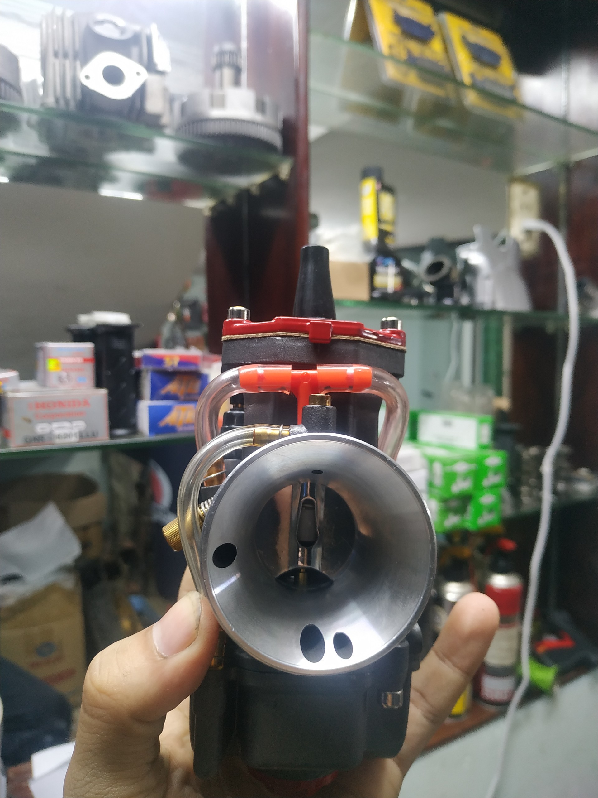 [HCM]Bình xăng ga dẹp Mikuni PWK họng 32