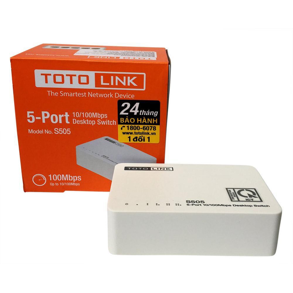 Switch 5 cổng 10/100Mbps TOTOLINK S505 - Hãng phân phối chính thức