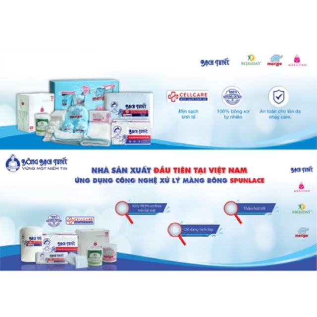 [HCM]Bông Tẩm Cồn Bạch Tuyết 100 Miếng