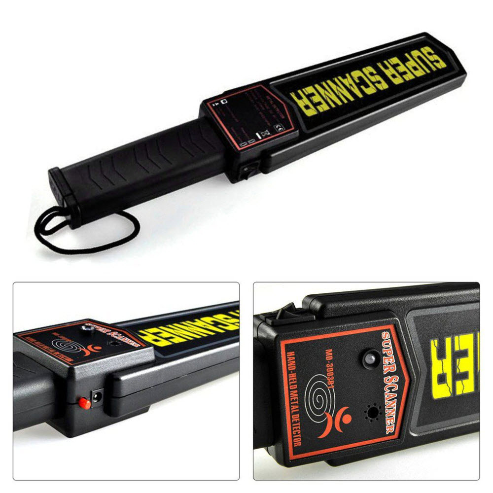 Máy dò kim loại cầm tay Super scanner MD-3003B1 (Tặng kèm Pin 9V-280mAh và Sạc Cao Cấp)