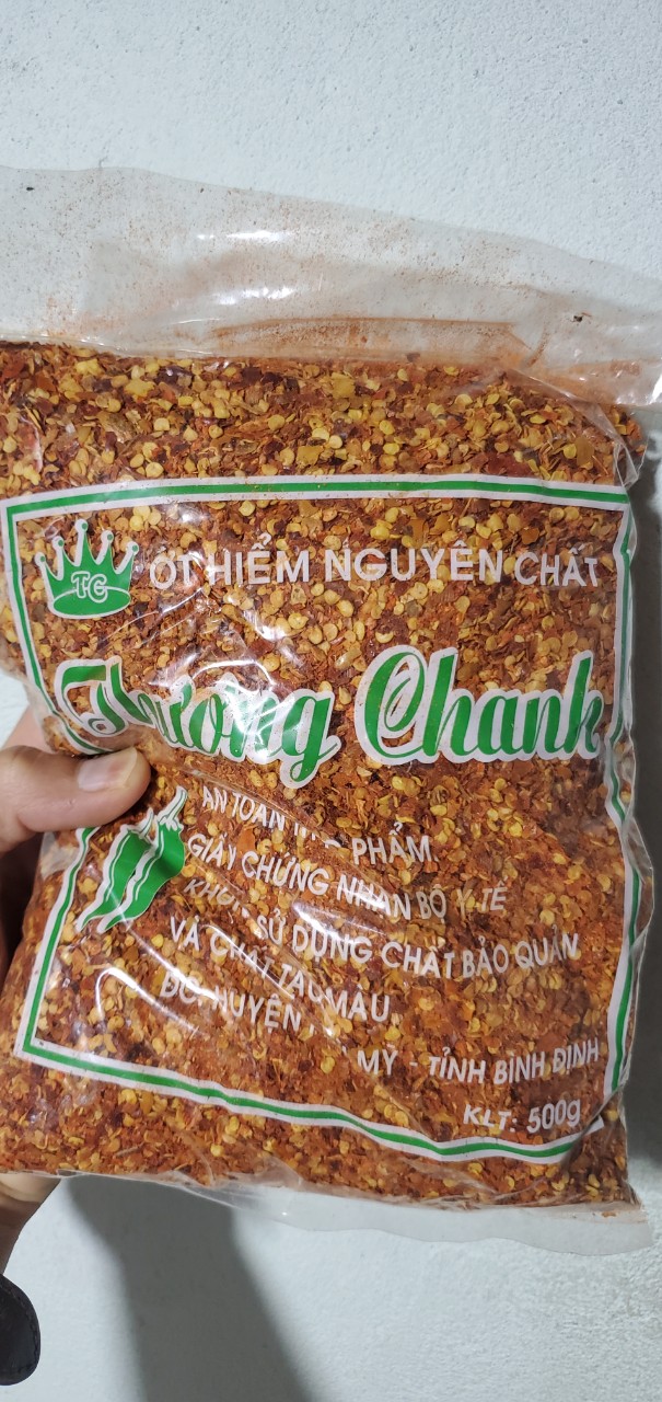 [HCM]Ớt Xay Còn Hạt Thương Chanh Gói 500g
