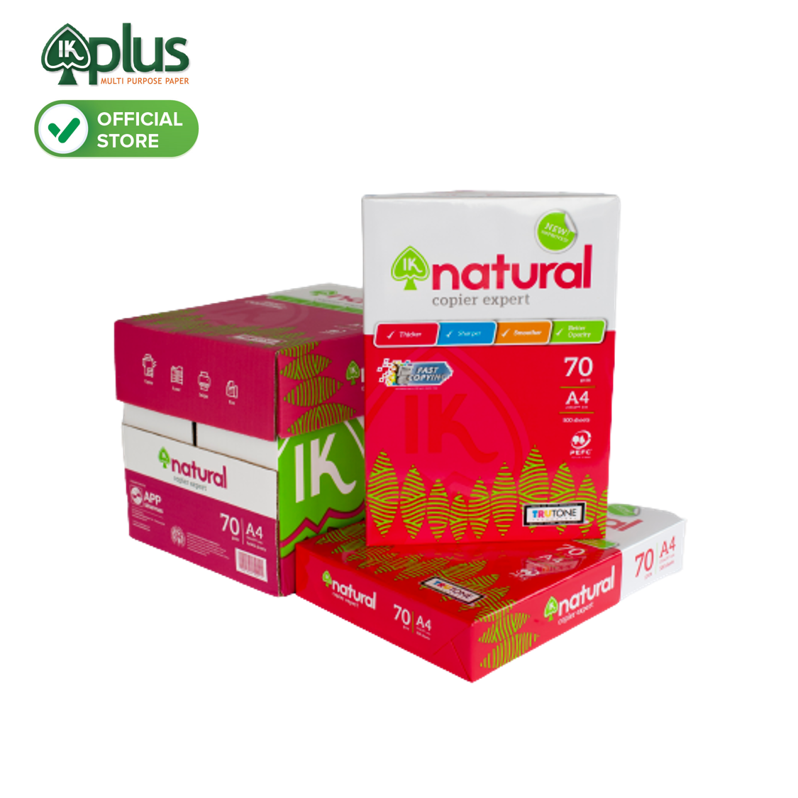 Combo 2 Thùng Giấy A4 IK Natural 70gsm