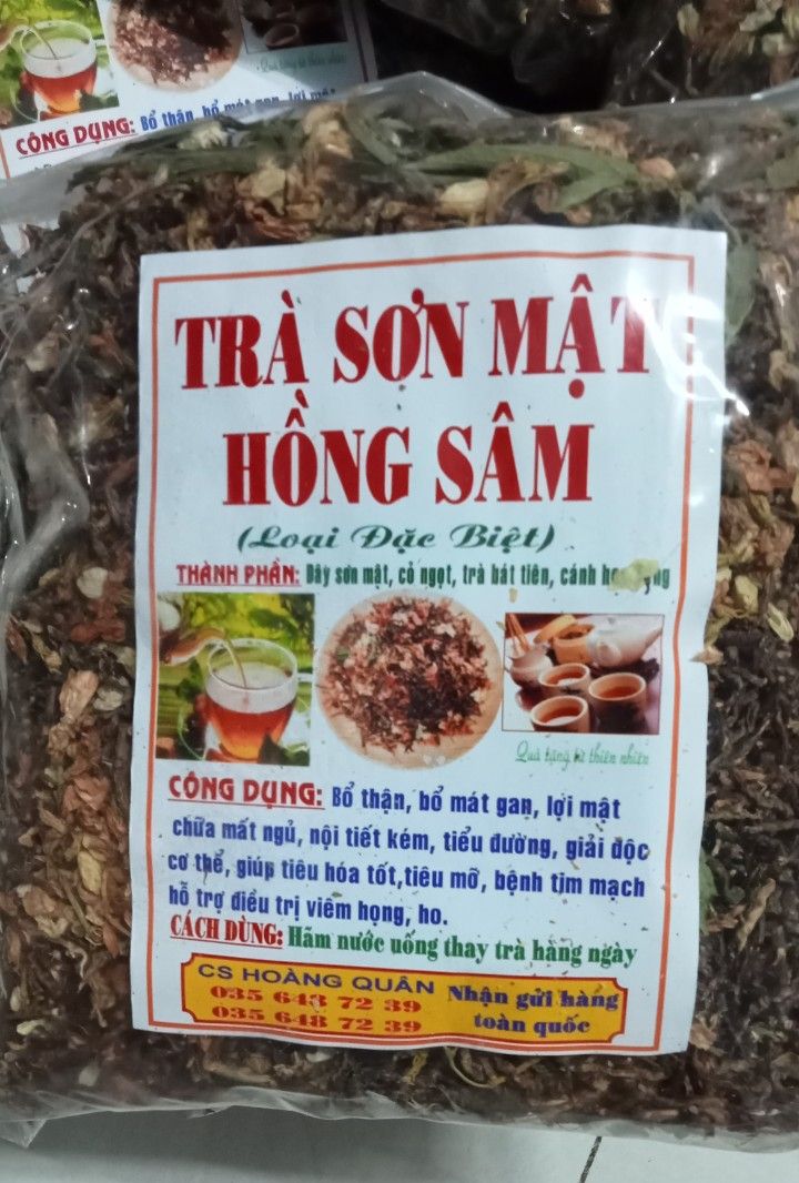 [GIÁ BÁN BUÔN] 1 Kg Trà Sơn Mật Hồng Sâm loại Đặc Biệt