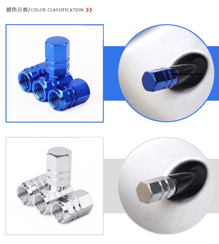 Bộ 4 Nắp Đậy Van Bánh Ô Tô, Xe Máy