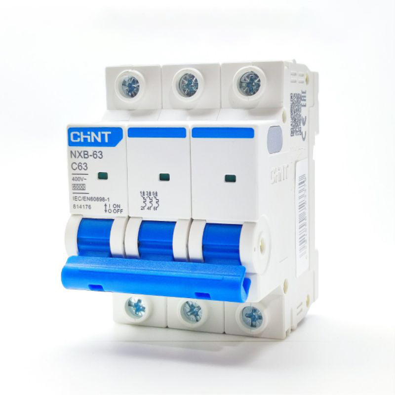 Aptomat MCB 3 pha chint NXB-63 6A/10A/16A/20A/25A/32A/40A/50A/63A ( hàng chính hãng ) TBD36