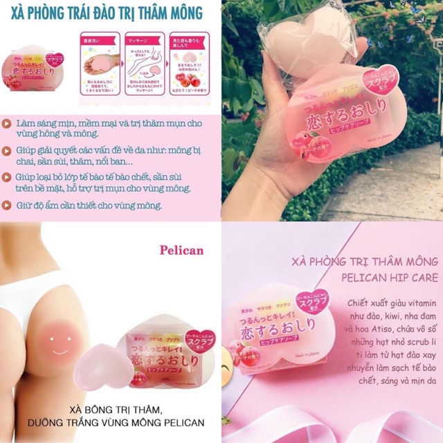 Xà Phòng Thâm Mông Pelican Nhật Bản 80g