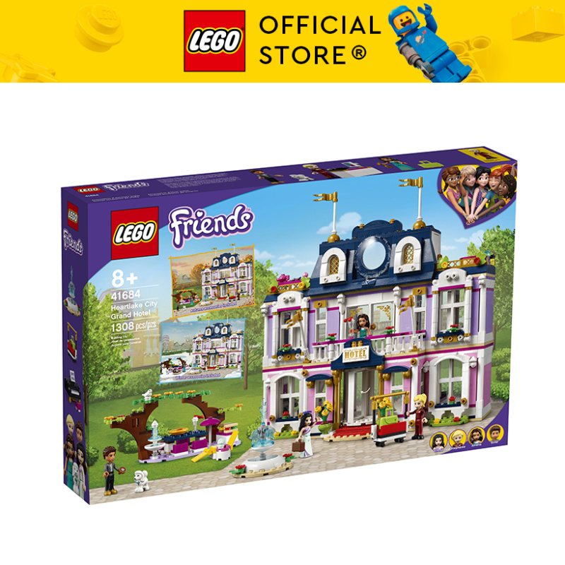 LEGO Friends 41684 Khách sạn thành phố Heartlake (1308 chi tiết) Đồ chơi giáo dục lắp ráp cho bé gái
