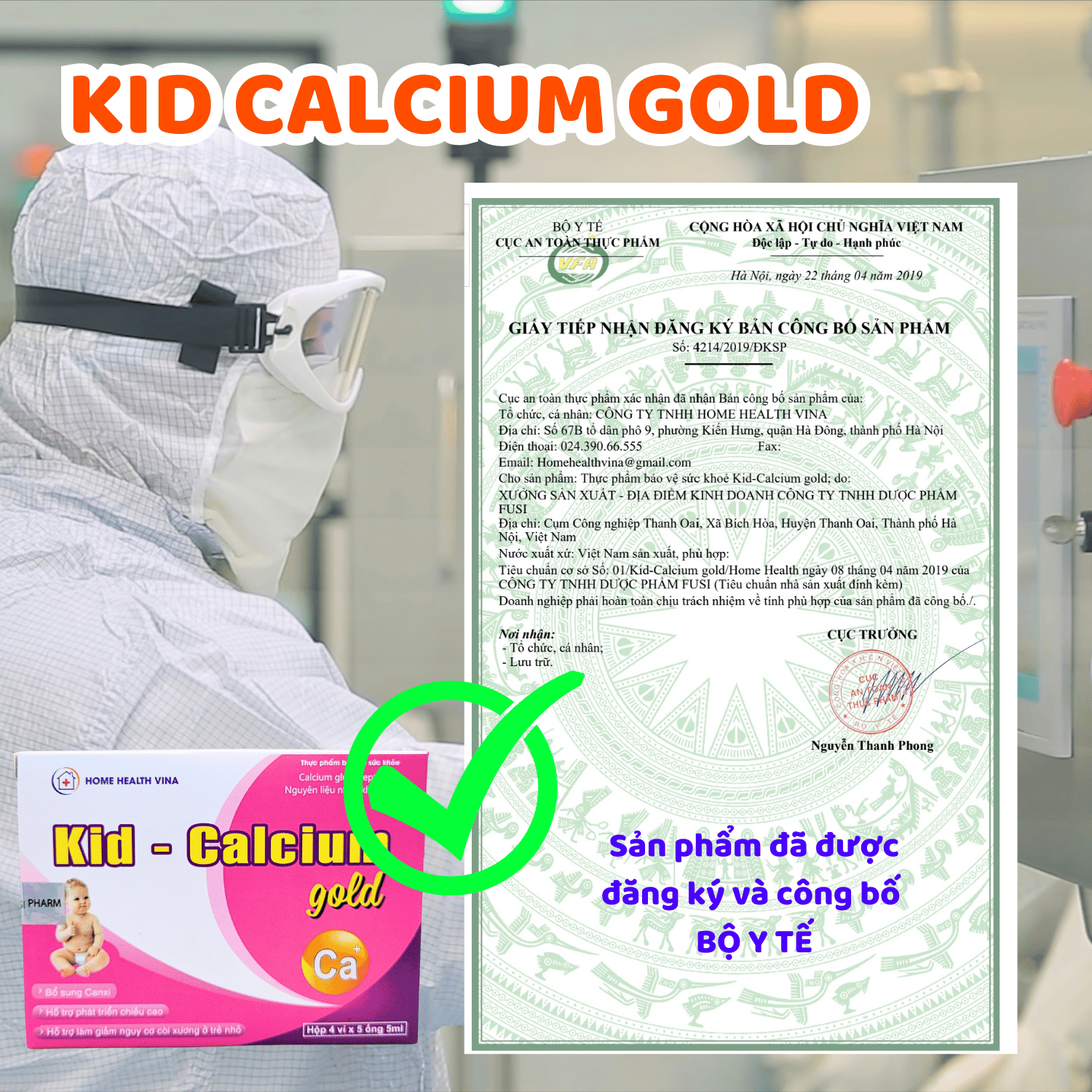 KID CALCIUM GOLD - Canxi Hữu Cơ cho trẻ