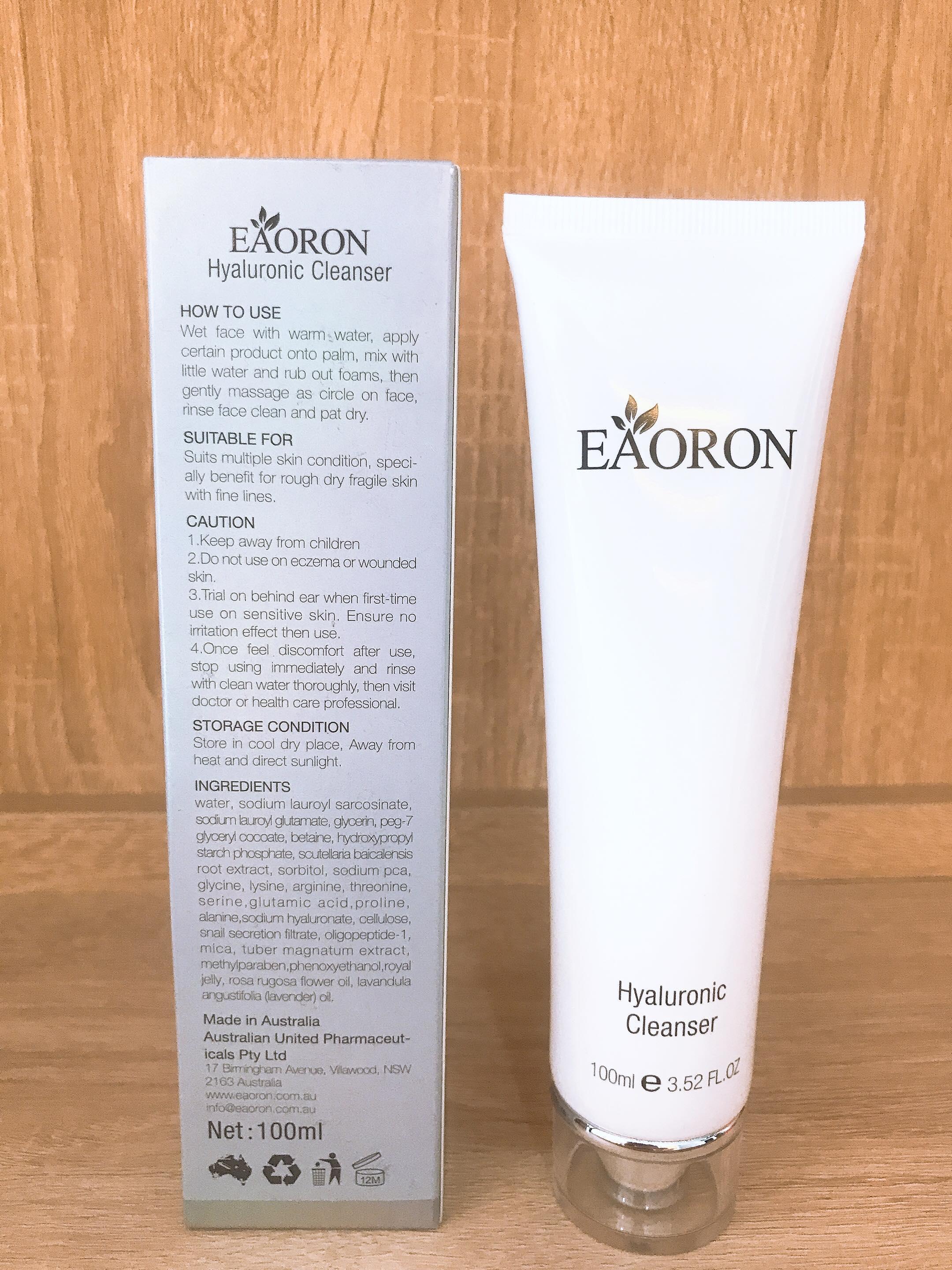 Sữa rửa mặt EAORON Hyaluronic Cleanser 100ml