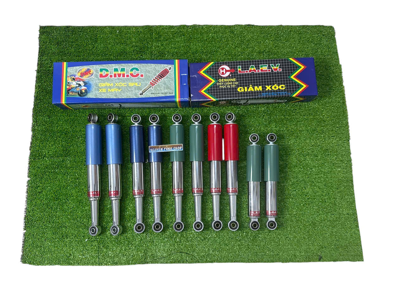Cặp phuộc sau xe Cub 2-3 tầng LAEV DMC chính hãng