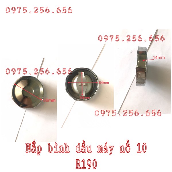 Nắp Bình dầu máy Nổ 10 gió (Cái) Phụ tùng máy nổ