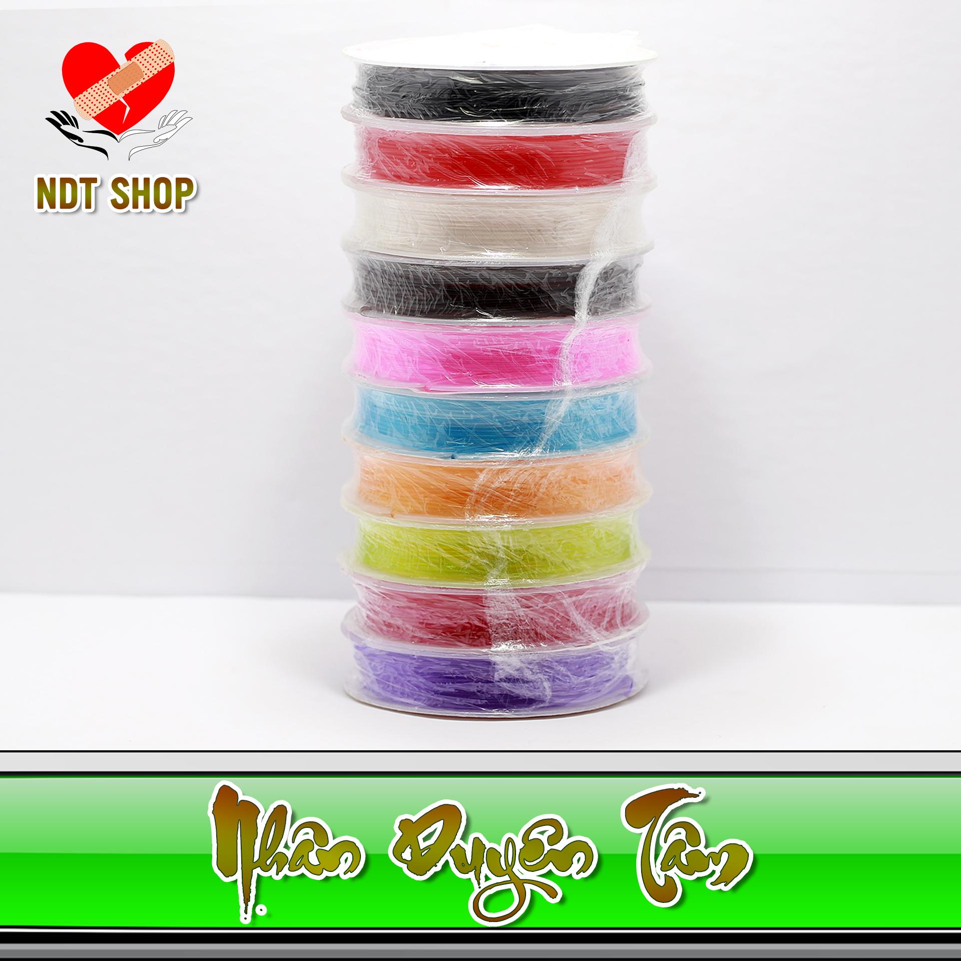 [HCM]Dây cước xâu chuỗi cỡ 0.8mm (màu trắng)