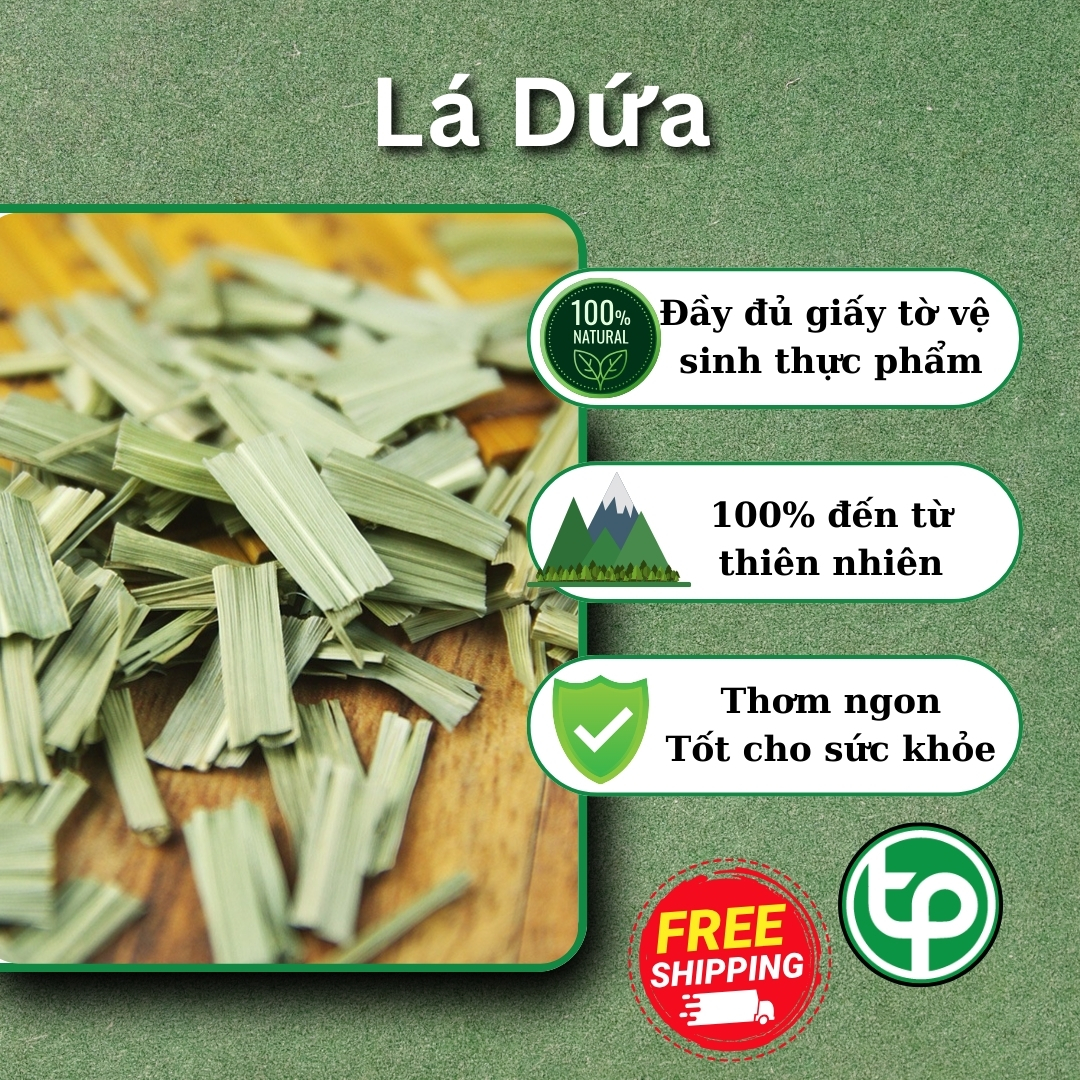 [Hàng mới về] Lá dứa sấy khô 500g - Thảo Dược Tấn Phát