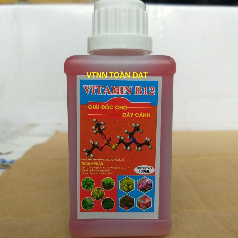 Phân bón lá vitamin b12 , giải độc cho cây cảnh, hoa lan...