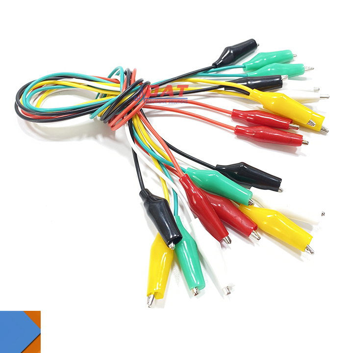 Bộ 10 Dây Kẹp Cá Sấu Nhiều Màu