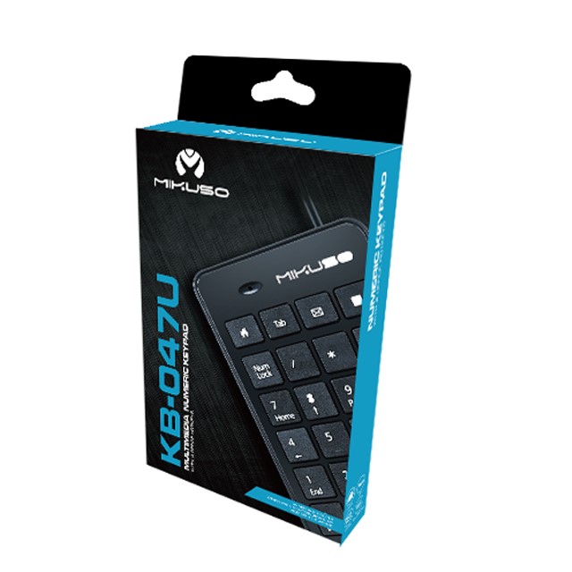 Bàn phím số mini máy tính MIKUSO KB-047 cổng USB có dây