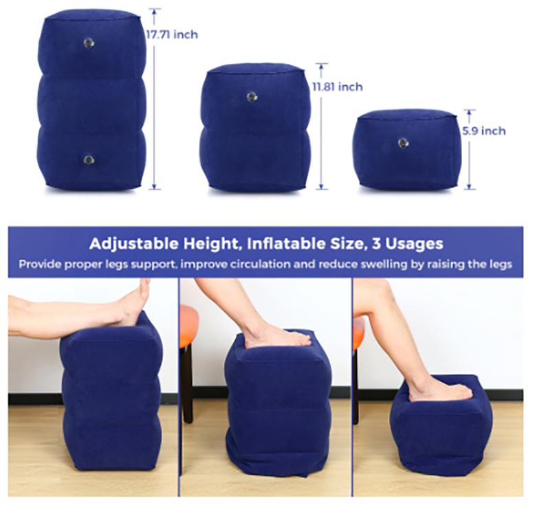 Leg rest pillow for office and traveling